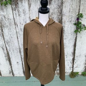 REI brown size small hooded sweatshirt
